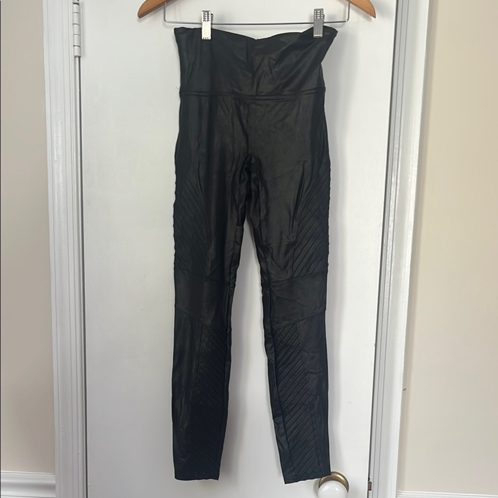 Spanx Black Moto Leggings